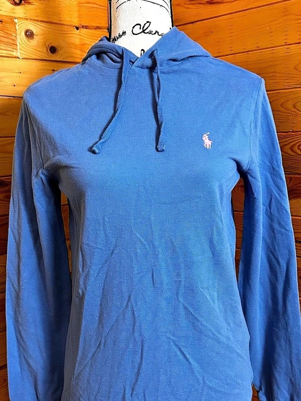 Polo Ralph Lauren Cotton Pullover Hoodie in Blue Size XS Like New